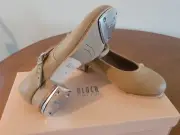 Bloch Dance Women's Tap On Leather Shoe Tan S0302L size 5 new