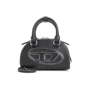 [Diesel] Diesel-Black 1dr Dome Crossbody Bag-Donna OS OS