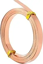 19.7 Ft Flat Copper Wire, 0.26 in Wide Flat Copper Wire, Copper Jewellery Wire, Flat Copper Wire for DIY Jewellery Cladding, Handmade Wire