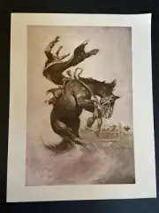 Bucking Bronco - Frank Frazetta Poster Print 9x11