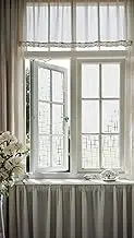 Honwor Frosted Privacy Film for Windows - Static Cling, Removable, UV Protection, Decorative Stain Glass Decal for Home & Office (17.5 x 78.7 Inch)