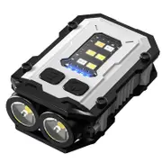 Outdoor LED multifunctional strong light flashlight keychain light, charging work light, high brightness warning light, camping light