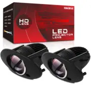 2X 2.0'' Mini Bi LED Fog Projector Lens Fog Light For Honda Odyssey Accord CRV