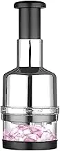 Generic Slap Food Chopper- Manual Food Dicer | Quick Slice Food Hand Dicer Chopper | Safe Slap Onion Chopper | Vegetable Chopper Cutter Mincer For Veggies Onions Garlic Nuts Salads, WUG51J0S1PVLNCDNN