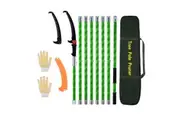 Manual Pole Saw Tree Pruner Extendable Pruning High Branch Trimmer Cutter 8M Trimming Long Handsaw Sharp Steel Blades Shearing Fibreglass Rods Tools