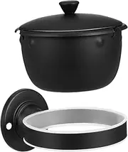 CATIEBYE Wall Mounted Ashtray Indoor Outdoor Toilet Ashtrays Home Decorative Wall Hanging Ash Tray Bathroom Ashtray Wall Mounted Ashtray Black Stainless Steel