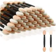 Disposable Eyeshadow Brush, 60 Pcs Black Eyeshadow Applicators Makeup Brushes...