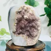 1656g Natural Amethyst Geode Quartz Mineral Specimen Crystal Energy Reiki Decor