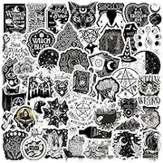 53Pcs Witchcraft Stickers Pack, Witch Witchy Wicca Aesthetic Waterproof Vinyl Stickers for Water Bottle,Skateboard,Laptop,Phone,Journaling,Scrapbooking | Astrology Decals for Adults Teens Kids…
