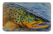 NEW MONTANA FLY COMPANY MFC FLYWEIGHT FOAM FLY BOX IN HALLOCK'S BROWN TROUT