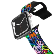 Apple Watch Series 4-6, SE (40mm) Impact Band Love & Hearts Street Art by Corey Paige Designs