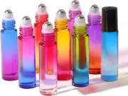 9 PCS Essential Oil Roller Bottles 10 Ml 1/3 Oz Refillable Roll on Bottles with