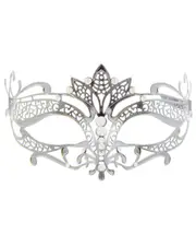 Silver Venetian Masquerade Eye Mask