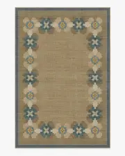 185' x 275' | Machine Washable Runner Rug | Kid & Pet Friendly | Indoor Rug | Aster Soft Blue Re-Jute Rug | Ruggable