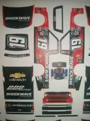 2022 Derek Kraus #19 Shockwave Truck 1/64 Peel & Stick Decals