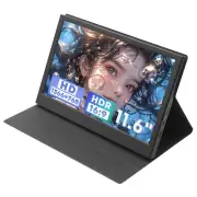 11.6" HD Portable Monitor LED Display with Dual Speakers Dual HDMI Port Monitor
