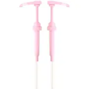 Pink Coffee Syrup Pump for 750 ml Bottles (Pack of 2) Fits Torani and more