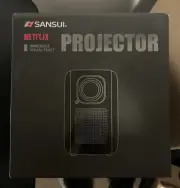 SEALED! SANSUI Smart 1080P Portable Projector with WiFi & Bluetooth 10000 Lumens