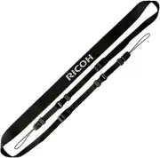 Official RICOH Neck Strap ST-2 Black (for GR DIGITAL/Caplio GX100) "RICOH" logo