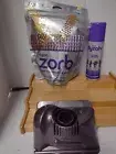 NEW 3pk DYSON ZORB Carpet Maintenence Powder 26.5oz + DYSOLV Spot Cleaner + Tool