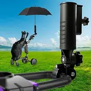 Cartalia Heavy Duty Golf Push Cart Umbrella Holder, Upgraded Aluminium Alloy Base Ultra Windproof, Universal Umbrella Stand for Golf Cart, Mobility Scooter, Stroller, Wheelchair, Bike, Beach Chair