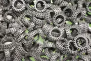 15 Lego Black, Tire 24mm D. x 7mm Offset Tread, City Town inv 262