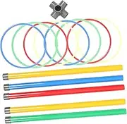 LAPYAPPE 1 Set Throwing Rings Game Toy Set Toss Rings Game Kit Outdoor Toss Toy for Family Fun