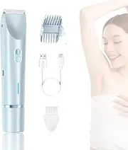 Bald Cat Razor for Women, Comfort 2 in 1 Electric Lady Shaver, Breezellys Shaver, Dual Head Electric Bikini Trimmer for Legs, Underarm, Arm (Blue)