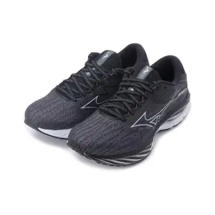 【MIZUNO 美津濃】WAVE RIDER 27 SW 寬楦慢跑鞋 黑 女鞋 J1GD230622