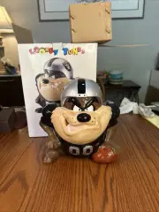 Vintage Looney Tunes Taz Los Angeles (LV) Raiders Cookie Jar - Unused In Box