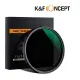 K&F Concept ND8-ND2000 新型可調式減光鏡 82mm KF01.1361