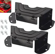 2 Pack 783-06424A-0637 Black Deck Belt Cover/Deck Spindle Pulley Belt Guard Cover Compatible with MTD Craftsman Troy-Bilt Mowers, Work with Many 42" and 46" Cut Deck Tractors, Replaces 783-06424A