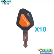 10X For Kubota Ignition Keys 459A Excavator Backhoe Skid Steer Track Loader