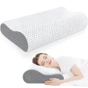 Memory Foam Pillow, Ergonomic Neck Contour Cervical Pillow for Neck and Shoul...
