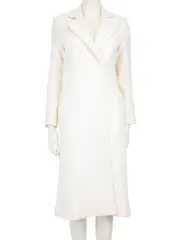 White Wool Long Coat