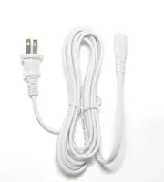 [UL Listed] White 5 Ft Long AC Power Cord works with iRobot Braava Jet m6 (6012)
