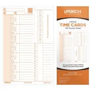 100 Time Cards for CR1000 Digital Time Clock and Date Stamp