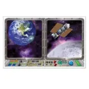 Galaxy Inst-View Outer Space Spaceship Science Party Plastic Wall Decoration