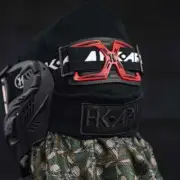 New HK Army Universal CTX Goggle Strap Pad - Red/Black