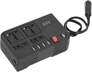 DC12V to AC220V LCD Modified Sine Wave Inverter Car High Power Supply Converter 300W Suitable for Laptop Phone Charger Adapter