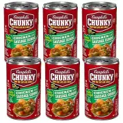 Campbell's Chunky Soup HEALTHY REQUEST Chicken & Sausage Gumbo (6 Cans) Ready