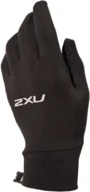 2XU Unisex Run Glove - Lightweight & Durable Running Gloves SMALL BLACK