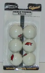 Franklin Collegiate Table Tennis Balls Arkansas Razorbacks sealed beer pong