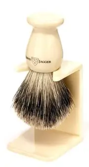 Edwin Jagger Imitation Ivory Best Badger Shaving Brush, Medium