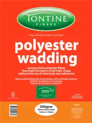 FREE POSTAGE - 200gsm Tontine PrePacked Polyester Wadding/Batting