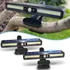 Clip On Fence Lights Bright Outdoor Yard Garden Lighting Solar Sensor Light