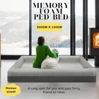 Ped Dog Bed 2m Human Size Calming Washable Memory Foam Orthopedic Napping Comfy