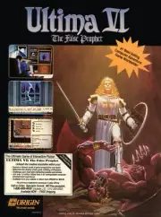 Ultima VI 6 The False Prophet PC Game Big Box Ad Art Print Wall Poster 13" X 18"