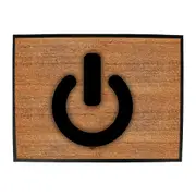 Power Button - Funny Novelty Doormat Man Cave Floor mat