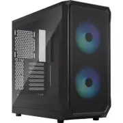 NEW Fractal Design Focus 2 RGB TG Clear Tint Mid Tower Case - Black FD-C-FOC2A-0